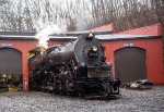 RDG 2102 kept hot overnight in the engine house from the prior day's running